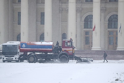 Снегопад в Минске