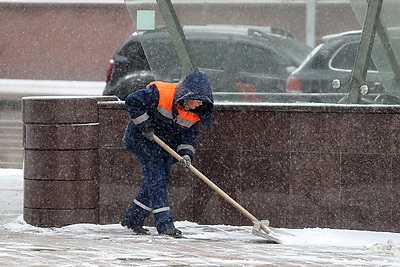 Снегопад в Минске