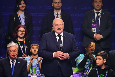 Лукашенко с коллегами по СНГ посетил открытие Игр Будущего в Казани