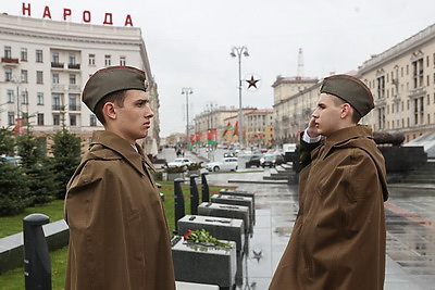 Патриотическая акция \"15 дней до Великой Победы\" прошла в Минске