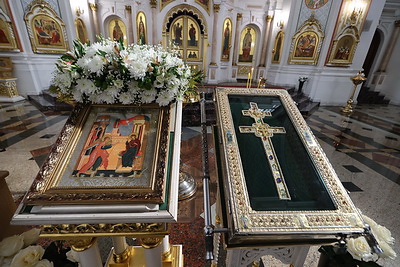Крест преподобной Евфросинии Полоцкой прибыл в Витебск