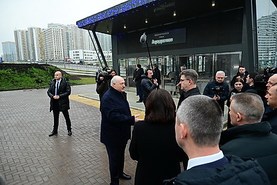 Лукашенко принял участие в торжественном открытии нового участка Минского метрополитена