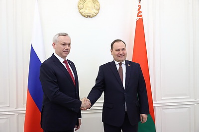 Премьер-министр Беларуси провел встречу с губернатором Новосибирской области