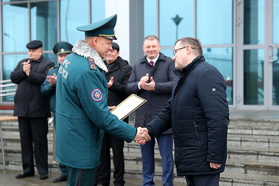 Памятный знак в честь 85-летия пожарной охраны области появился в Бресте