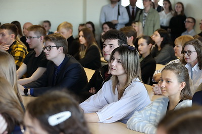 Марина Василевская провела сеанс связи со студентами БГУ