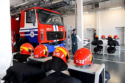 Торжественная церемония открытия пожарного депо состоялась в жилом районе \"Минск-Мир\"