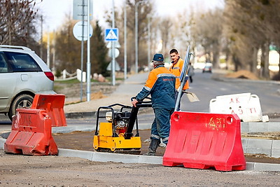 В Бресте ведутся работы по благоустройству городской территории