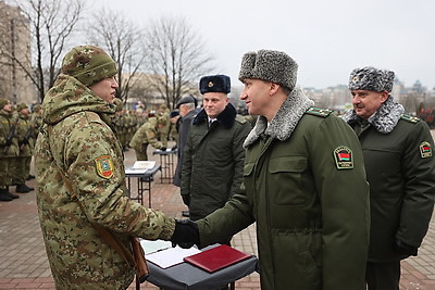 Новобранцы Гродненской погрангруппы приняли военную присягу