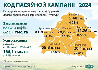 Инфографика. Ход посевной кампании - 2024