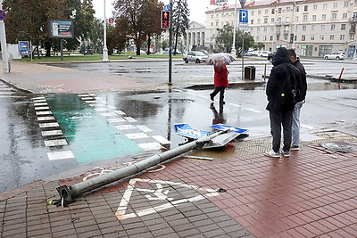 Последствия непогоды в Минске