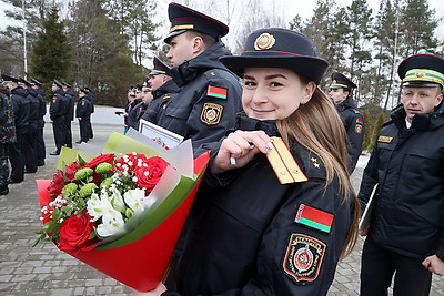 Торжественный митинг, посвященный Дню милиции, состоялся в Могилеве