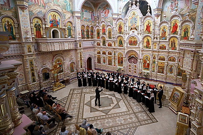 Концерт духовной музыки Московского Синодального хора состоялся в Минске