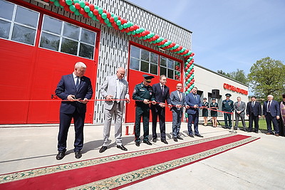 Новое пожарное депо открылось в молодом гродненском микрорайоне Грандичи