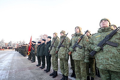 Более 750 военнослужащих-новобранцев приняли присягу в Брестской крепости