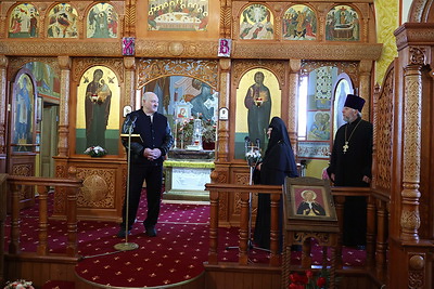 Лукашенко встретил Пасху в монастырском храме в Орше