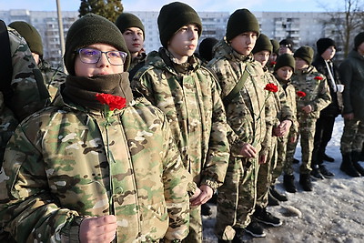 В Витебске чествовали воспитанников клуба \"Витязь\" за помощь спасателям в ликвидации пожара в ТЦ