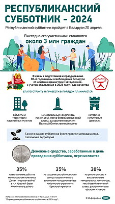 Инфографика. Республиканский субботник - 2024