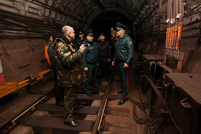 Возгорание вагона и закрытие затворов. Ночные учения МЧС прошли в минском метро