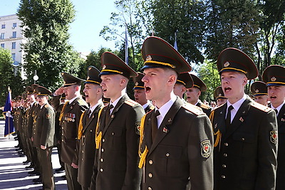 Выпуск офицеров военного факультета прошел в БГУ