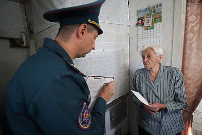 МЧС провели рейд по предупреждению пожаров в сельской местности