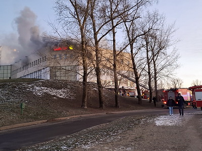 В Витебске при пожаре в ТЦ спасены 10 человек, еще 215 эвакуированы