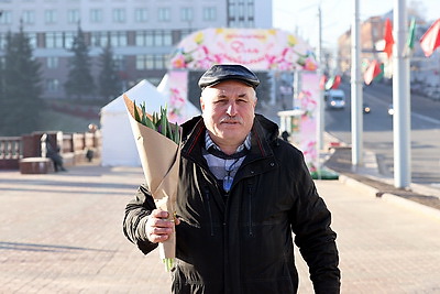 Улицы белорусских городов в канун 8 Марта