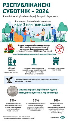 Инфографика. Республиканский субботник - 2024