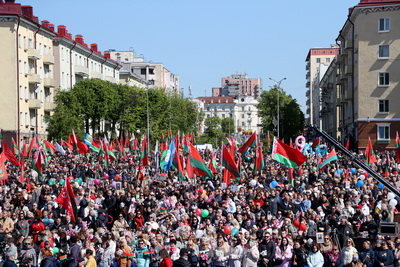 Народное возложение и митинг к 9 Мая прошли в Могилеве
