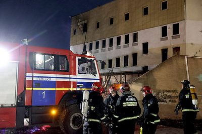 Возгорание в ТЦ \"Беларусь\" в Витебске ликвидировано