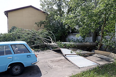 Ликвидация последствий непогоды в Гомеле