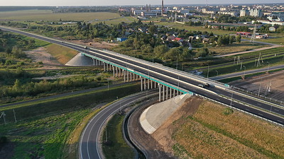 В Лиде торжественно открыли подъездную дорогу к райцентру с трассы М11