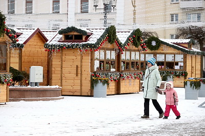 Зимний Гродно накрыло снежным одеялом