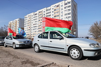 Автопробег \"За единую Беларусь\" прошел в Витебске