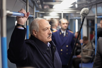 Лукашенко принял участие в торжественном открытии нового участка Минского метрополитена