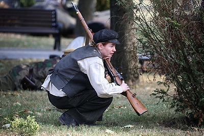 Военно-историческую реконструкцию показали гостям XXXI Дня белорусской письменности в Ивацевичах