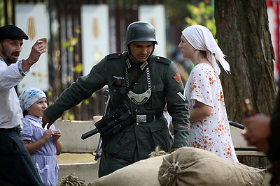 Военно-историческую реконструкцию показали гостям XXXI Дня белорусской письменности в Ивацевичах