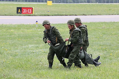 Учения с отработкой практических действий прошли в рамках военного сбора в Могилевской области