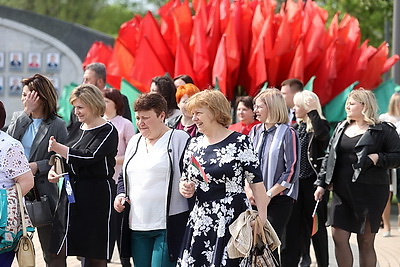 Обновленная областная Доска почета открылась в Гродно