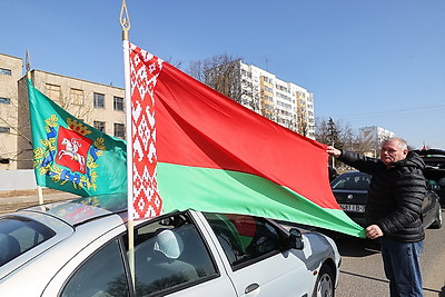 Автопробег \"За единую Беларусь\" прошел в Витебске