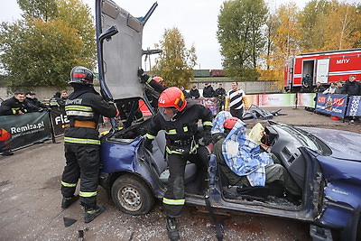 В Минске прошли соревнования по ликвидации последствий ДТП