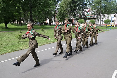 Областной этап военно-патриотической игры \"Зарница\" прошел в Могилевском кадетском училище