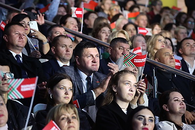 \"Марафон единства\": в Молодечно прошел масштабный концерт \"Время выбрало нас\"