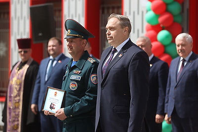 Новое пожарное депо открылось в молодом гродненском микрорайоне Грандичи