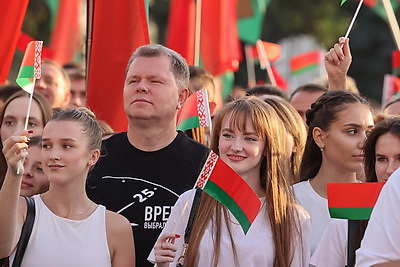 В Могилеве прошла патриотическая акция \"Беларусь, вперед!\"