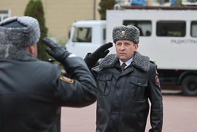 Военнослужащие нового пополнения внутренних войск МВД приняли присягу в Витебске