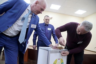 Выборы-2024: голосование на избирательном участке в Могилеве