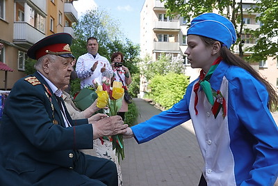 В Минске состоялась акция \"Здесь живет ветеран\"