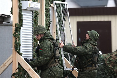 Четко и слаженно. Нападение условного противника на военный комиссариат отразили в Могилеве