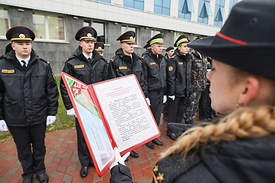 Молодые сотрудники МВД приняли присягу в Витебске