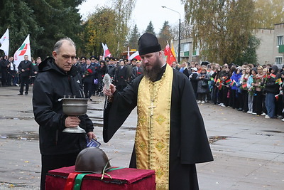 Останки бойцов Красной армии перезахоронили в Горецком районе